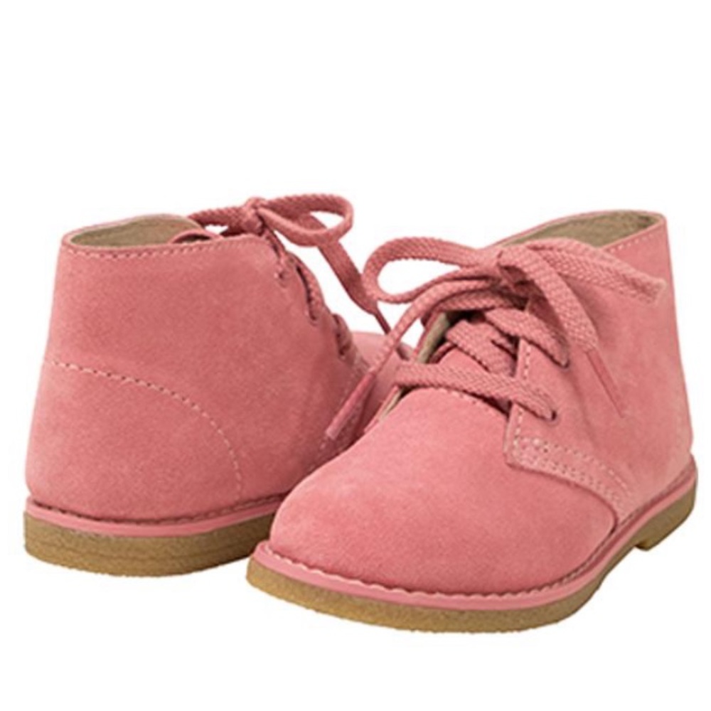 Footmates S5 pink suede “Bizzie Bootie”💖